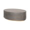 Armen Living Anais Concrete and Brass Oval Coffee Table LCAWCOGR - alternate 3